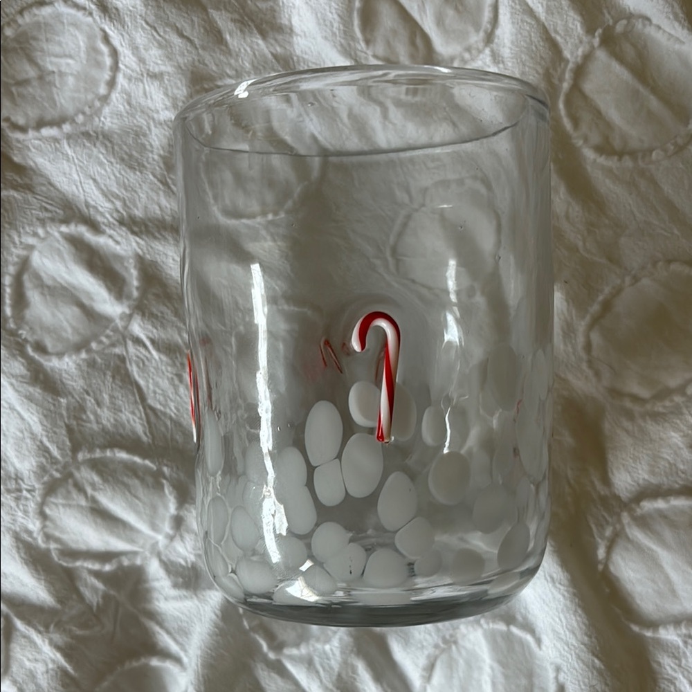 anthropologie icon candy cane glass